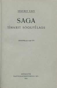 Saga: Tímarit Sögufélags 1949-1953 I