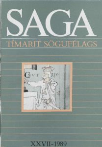 Saga: Tímarit Sögufélags 1989 XXVII