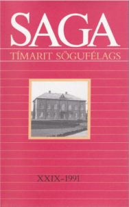 Saga: Tímarit Sögufélags 1991 XXIX