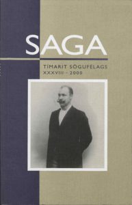 Saga: Tímarit Sögufélags 2000 XXXVIII
