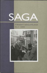 Saga: Tímarit Sögufélags 2002 XL: I